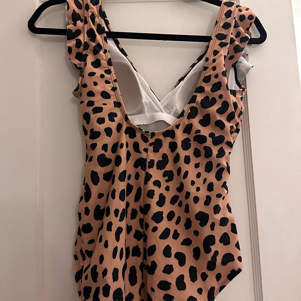 CJLA leopard one piece swimsuit.